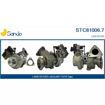 Turbocompresseur, suralimentation SANDO OEM G4D36K682AH