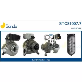 Turbocompresseur, suralimentation SANDO OEM LR029637