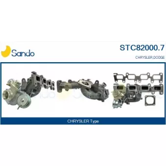 Turbocompresseur, suralimentation SANDO OEM K04884234AB