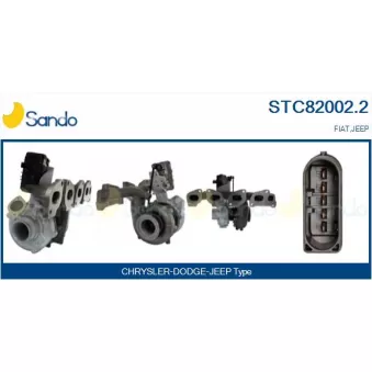 Turbocompresseur, suralimentation SANDO OEM 55265266