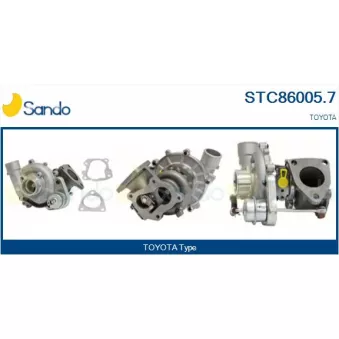 Turbocompresseur, suralimentation SANDO OEM 1720130030