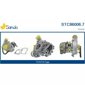 Turbocompresseur, suralimentation SANDO OEM 1720130080
