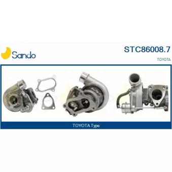 Turbocompresseur, suralimentation SANDO OEM 1720167040