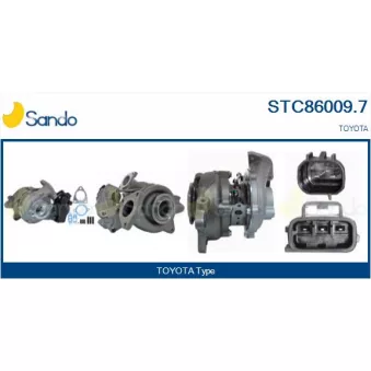 Turbocompresseur, suralimentation SANDO OEM 1720111070