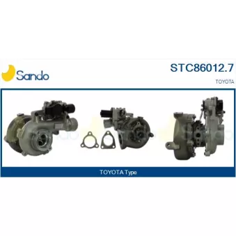 Turbocompresseur, suralimentation SANDO OEM 1720130180