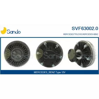 Embrayage, ventilateur de radiateur SANDO SVF63002.0