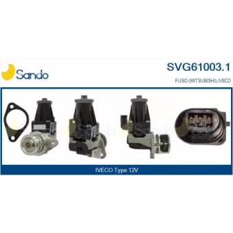 Vanne EGR SANDO SVG61003.1