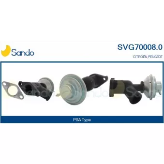Vanne EGR SANDO OEM 1628VT