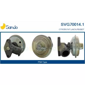 Vanne EGR SANDO OEM 9638374480