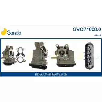 Vanne EGR SANDO OEM 14710EC00D