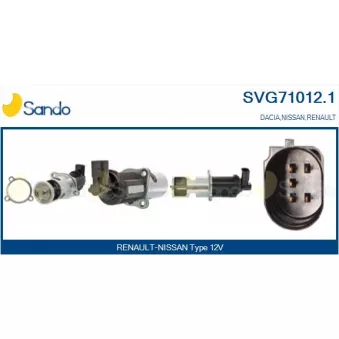 Vanne EGR SANDO OEM 1495600QAJ