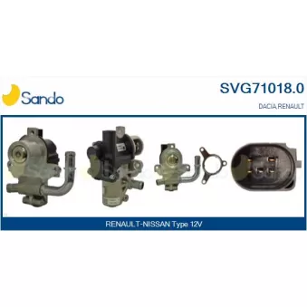 Vanne EGR SANDO OEM 8200846454