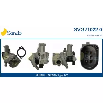 Vanne EGR SANDO OEM 8201016581