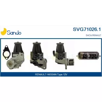 Vanne EGR SANDO OEM a6071400260s1