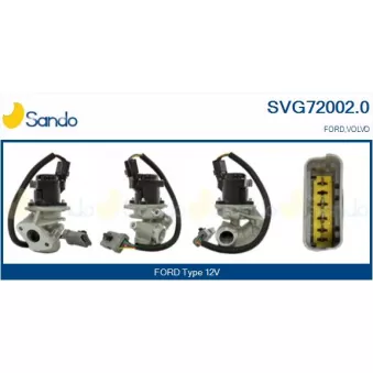 Vanne EGR SANDO OEM 1254382