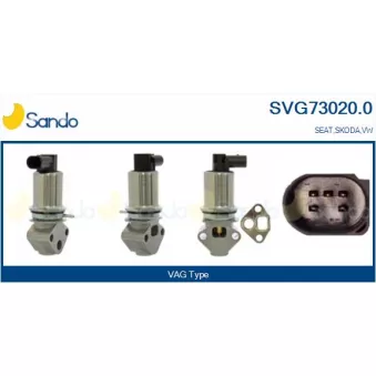 Vanne EGR SANDO OEM 03D131503C