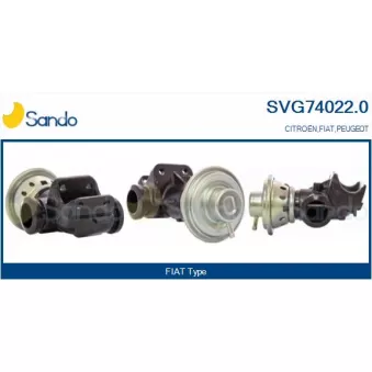 Vanne EGR SANDO OEM 1628WV