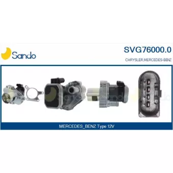 Vanne EGR SANDO OEM 68014083AA