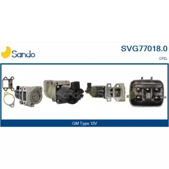 Vanne EGR SANDO OEM 97376663
