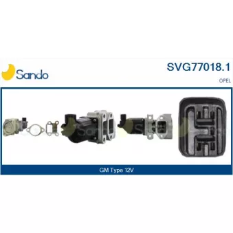 Vanne EGR SANDO OEM 97376663