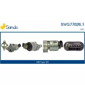 Vanne EGR SANDO OEM 17096243