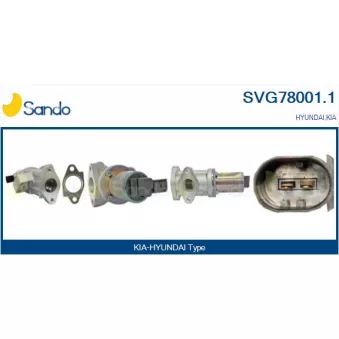 Vanne EGR SANDO OEM 2508478