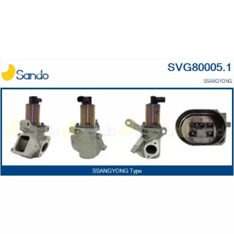 Vanne EGR SANDO OEM 6651400560