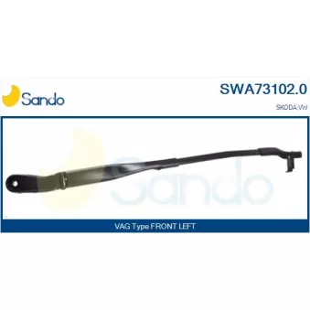 Bras d'essuie-glace, nettoyage des vitres SANDO OEM 3B1955409C