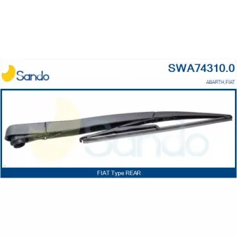 Bras d'essuie-glace, nettoyage des vitres SANDO OEM A1698200445