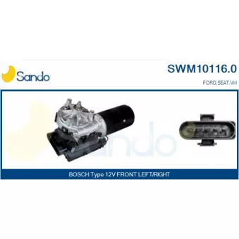 Moteur d'essuie-glace SANDO OEM 7m1955113