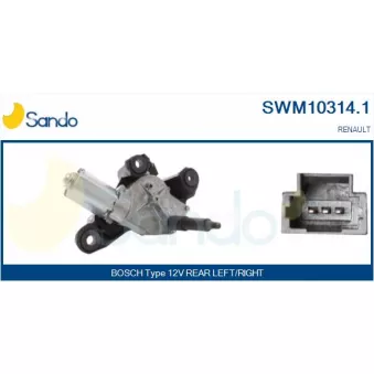 Moteur d'essuie-glace SANDO SWM10314.1 Moteur d'essuie-glace SANDO SWM10314.1