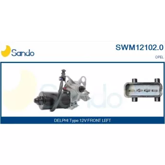 Moteur d'essuie-glace SANDO SWM12102.0