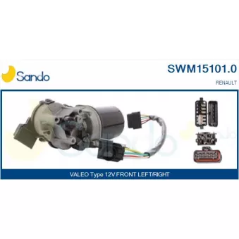 Moteur d'essuie-glace SANDO OEM 7701036015