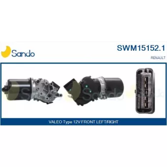 Moteur d'essuie-glace SANDO SWM15152.1
