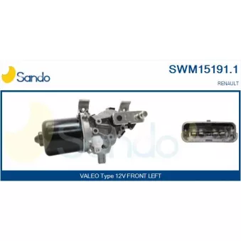 Moteur d'essuie-glace SANDO OEM 288100941R