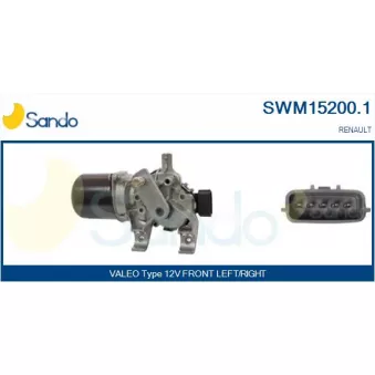 Moteur d'essuie-glace SANDO SWM15200.1