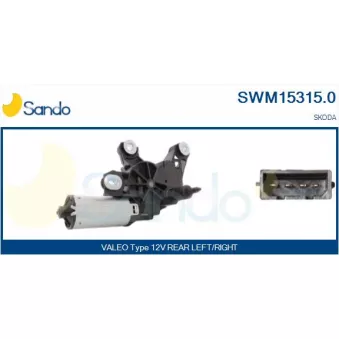 Moteur d'essuie-glace SANDO OEM 1U6955711B