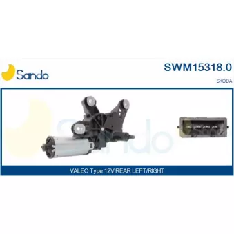 Moteur d'essuie-glace SANDO OEM 1U9955711