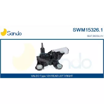 Moteur d'essuie-glace SANDO OEM 1J6955711G