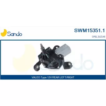 Moteur d'essuie-glace SANDO SWM15351.1