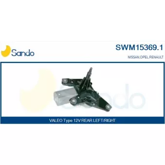 SANDO SWM15369.1 - Moteur d'essuie-glace