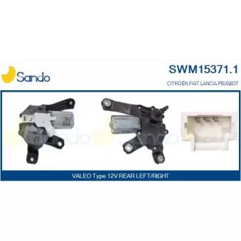 SANDO SWM15371.1 - Moteur d'essuie-glace