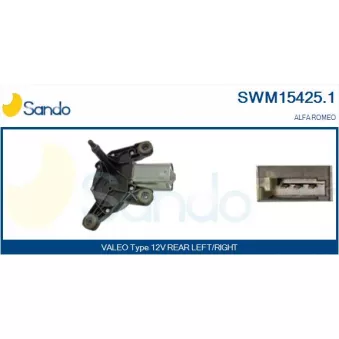 Moteur d'essuie-glace SANDO SWM15425.1