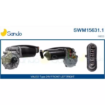 Moteur d'essuie-glace SANDO SWM15631.1