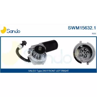 Moteur d'essuie-glace SANDO SWM15632.1
