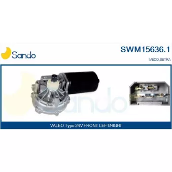 Moteur d'essuie-glace SANDO SWM15636.1