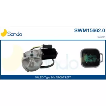 Moteur d'essuie-glace SANDO SWM15662.0
