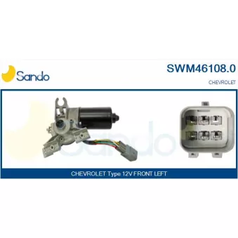 Moteur d'essuie-glace SANDO SWM46108.0