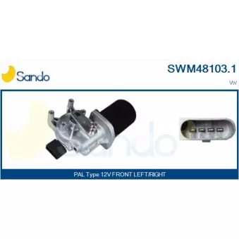 Moteur d'essuie-glace SANDO OEM 7E1955113A