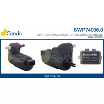 Pompe d'eau de nettoyage, nettoyage des vitres SANDO SWP74006.0